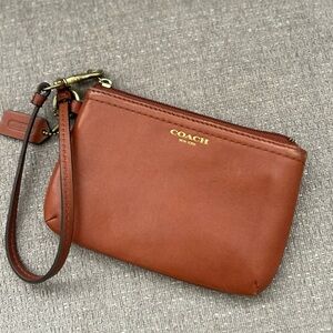 Coach Legacy Cognac Wristlet